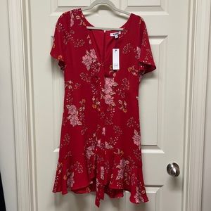 BB Dakota Short Sleeve Floral Dress, size 10